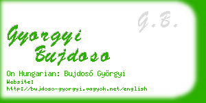 gyorgyi bujdoso business card